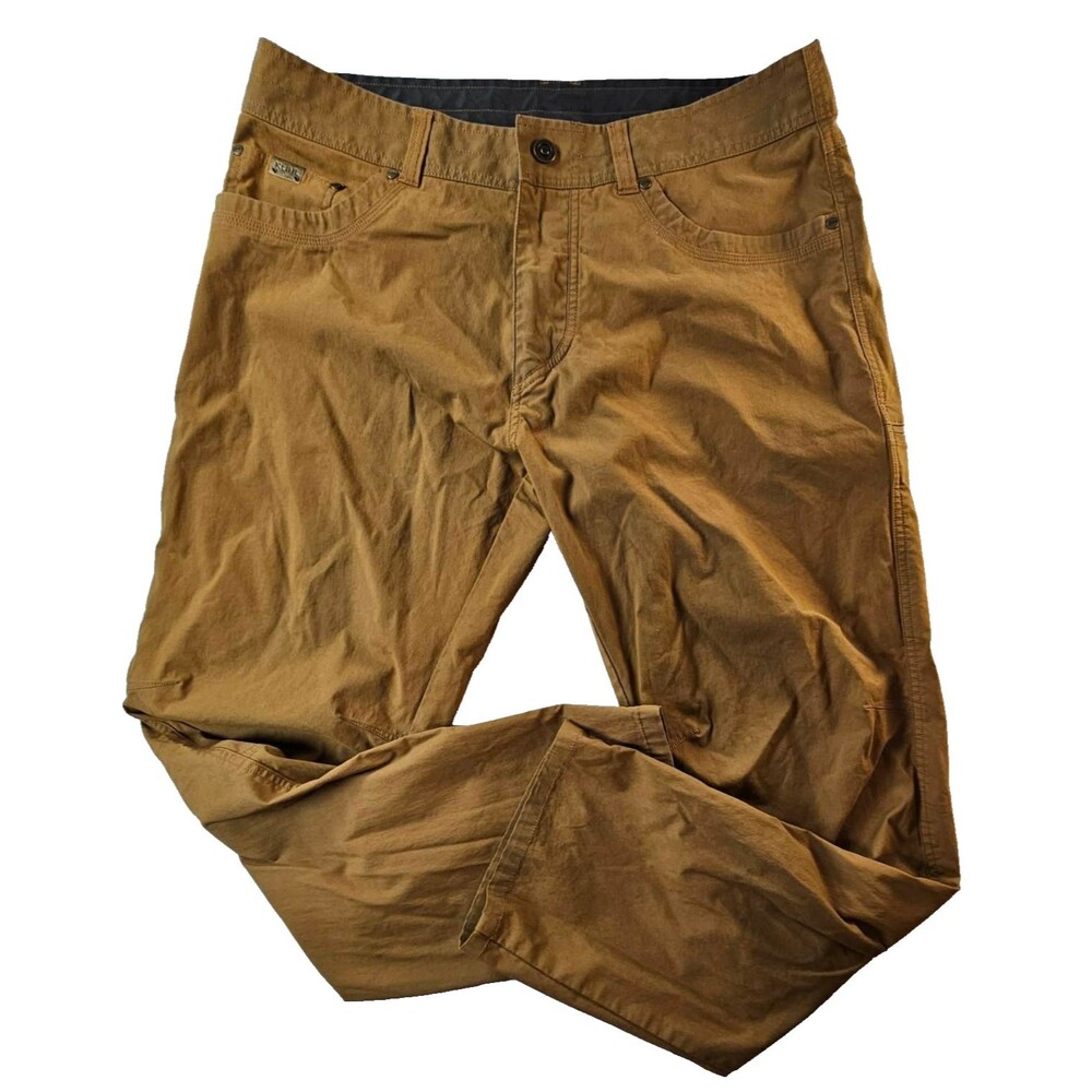 Kuhl Revolvr Pants Mens 36x32 Teak Patina Outdoor Hiking Travel Casual Stretch